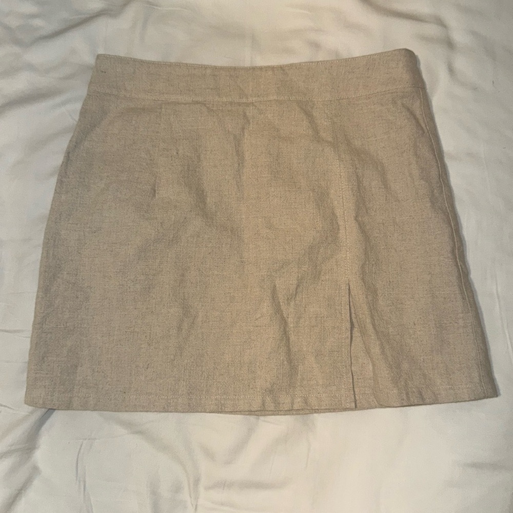 LIONESS THE LOLA MINI SKIRT OATMEAL